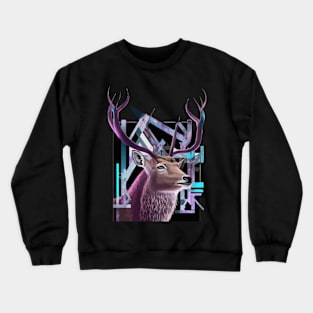 Deer Geometric russian Crewneck Sweatshirt